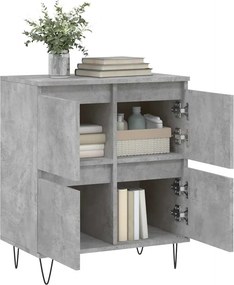 vidaXL Ντουλάπι Γκρι Σκυροδέματος 60x35x70 εκ. Επεξεργασμένο Ξύλο