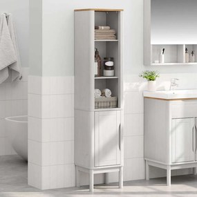 vidaXL Ψηλό ντουλάπι μπάνιου με ράφι FLORO Λευκό 35 x 30 x 160 εκ