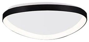 Πλαφονιέρα Οροφής D61,5x5cm LED 25W 3CCT 2500lm Μαύρο Μέταλλο-Ακρυλικό Inlight 42043-Black