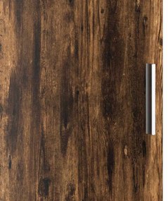 vidaXL Ψηλό Ντουλάπι Καπνιστή δρυς 35 x 39 x 168 εκ Επεξεργασμένο ξύλο