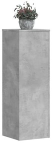 Βάσεις Φυτών 2 τεμ. Γκρι Σκυρ. 33x33x100 εκ. Επεξεργασμένο Ξύλο