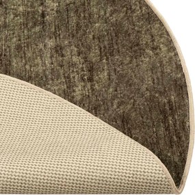 vidaXL Χαλί Runner MARSA Δασώδες Πράσινο Ø 120 cm Πολυέστερ και PVC