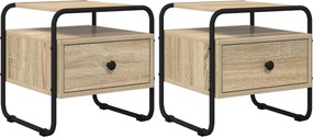 vidaXL Κομοδίνο 2 τμχ. Sonoma Δρυς 40 x 39,5 x 40 εκ