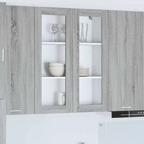 Κρεμαστό ντουλάπι με πόρτα Riga Γκρίζο Σονομα 80 x 31 x 100 εκ.