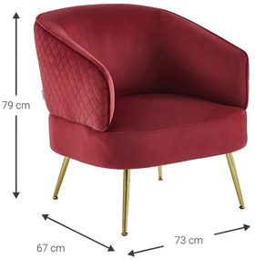 Πολυθρόνα Vyragosa-Kokkino