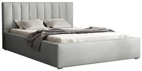 Κρεβάτι Pomona 111, Διπλό, Γκρι, 200x200, Ταπισερί, Τάβλες για Κρεβάτι, 220x223x93cm, 105 kg | Epipla1.gr