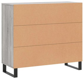 VidaXL Ντουλάπι Γκρι Sonoma 90 x 34 x 80 εκ. από Επεξεργασμένο Ξύλο