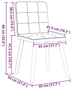 ΚΑΡΕΚΛΕΣ ΤΡΑΠΕΖΑΡΙΑΣ 6 ΤΕΜ CLOUD GREY FABRIC 3315447