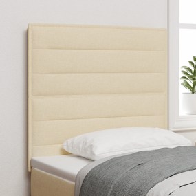 vidaXL LED Προσκέφαλος Σχεδίαση Γραμμών Κρεμ 100 εκ Ύφασμα