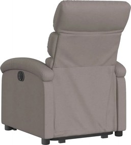 vidaXL Πολυθρόνα Ανακλινόμενη με Ανύψωση Χρώμα Taupe Υφασμάτινη