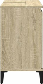 vidaXL Ντουλάπι Νιπτήρα Sonoma Δρυς 58x33x60 εκ. Επεξεργασμένο Ξύλο