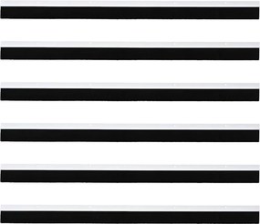 vidaXL Σφραγίδες πόρτας με βούρτσες που προσαρτώνται 6 pcs Λευκό