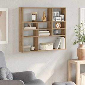vidaXL Ράφι τοίχου Artisan Oak 90x16x78 cm Κατασκευασμένο ξύλο