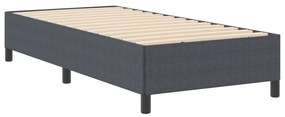 vidaXL Κρεβάτι Σκούρο Γκρι 80x200 εκ