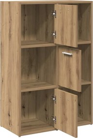 vidaXL Βιβλιοθήκη Τεχνίτης Δρυς 60,5x30x90 εκ. Επεξεργασμένο Ξύλο