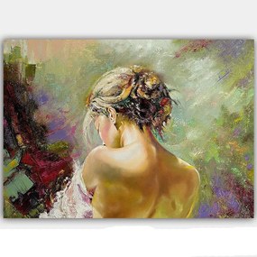 Πίνακας Καμβάς 441HPE1925 100x70cm Multi Wallity Οριζόντιοι Wood, Canvas