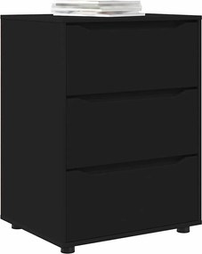 vidaXL Ντουλάπι αποθήκευσης Μαύρο 60 x 48 x 81 εκ Επεξεργασμένο ξύλο