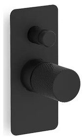 Eurorama Eletta Tecno Black Matt Μίκτης Εντοιχισμού με Εκτροπέα