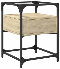 vidaXL Κομοδίνα 2 τεμ. Sonoma Δρυς 40 x 40 x 55 εκ. από Επεξεργ. Ξύλο