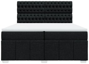 ΚΡΕΒΑΤΙ BOXSPRING ΜΕ ΣΤΡΩΜΑ ΜΑΥΡΟ 200X200 ΕΚ. ΥΦΑΣΜΑΤΙΝΟ 3291784