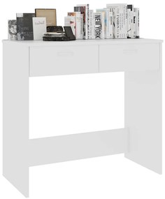 vidaXL Γραφείο Λευκό 80 x 40 x 75 εκ. από Επεξ. Ξύλο