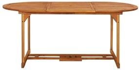 vidaXL Σετ Τραπεζαρίας Κήπου 9 Τεμαχίων 180x90x75 εκ. Μασίφ Ακακία