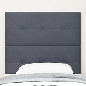 vidaXL Κεφαλάρι Σκούρο Γκρι 80 cm Βελούδο