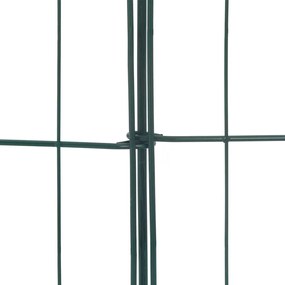 vidaXL Σετ φράχτη για λιμνούλες 5 pcs Πράσινο 100 x 50 cm Ατσάλι