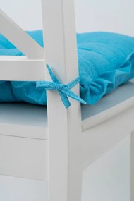 Stewehome Μαξιλάρι καρέκλας με βολάν και κορδόνια 42x42 cm