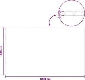 vidaXL Ηλιακή Κάλυψη Πισίνας Βαρέως Τύπου 1000 x 600 εκ 200 μμ