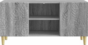 vidaXL Ντουλάπι TV 102 x 34,5 x 50 cm Γκρι Sonoma Επεξεργασμένο Ξύλο