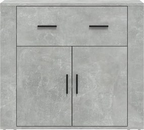 vidaXL Ντουλάπι Γκρι Σκυροδέματος 80x33x70 εκ. Επεξεργασμένο Ξύλο