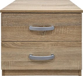 Κομοδίνο Athos pakoworld σε sonoma απόχρωση 48x40x41.5εκ