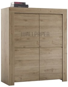 Finze Ψηλός Μπουφές Μπεζ 110x110x42 cm