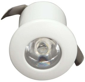 Σποτ Χωνευτό Mini VK/04097/W/W Φ3,3cm Led Με Driver 350Ma 1W 3000K White VKLed Round