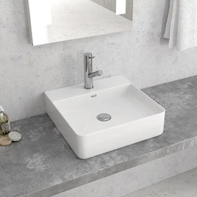 Νιπτήρας Επικαθήμενος LT 2177 42x42x12cm White Karag Porcelain