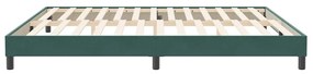 Κρεβάτι Boxspring χωρίς Στρώμα Σκούρο Πράσινο 200x210εκ - Πράσινο