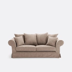 Καναπές από μελανζέ πολυεστέρα, υψηλής άνεσης, Adélia