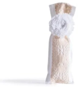 Beauty Home ΠΟΥΓΚΙ ΜΕ ΔΑΝΤΕΛΑ 6 x 19 cm ΛΕΥΚΟ / ΕΚΡΟΥ