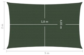 ΠΑΝΙ ΣΚΙΑΣΗΣ ΣΚΟΥΡΟ ΠΡΑΣΙΝΟ 2 X 5 Μ. ΑΠΟ HDPE 160 ΓΡ./Μ² 311451