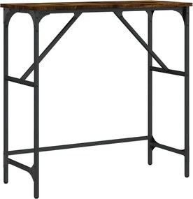 vidaXL Τραπέζι Κονσόλα Καπνιστή Δρυς 75x32x75 εκ. Επεξεργ. Ξύλο