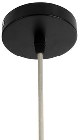 GloboStar® MAUI 02114 Boho Κρεμαστό Φωτιστικό Οροφής Μονόφωτο 1 x E27 AC220-240V IP20 - Φ30 x Υ77cm - Μπεζ Ξύλινο Μπαμπού Πλέγμα - 5 Χρόνια Εγγύηση