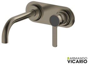 Armando Vicario LUMIERE Μπαταρία Νιπτήρος εντοιχισμού 2 οπών Black Brushed