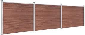 vidaXL Σετ Πάνελ Περίφραξης Καφέ 526 x 146 εκ. από WPC