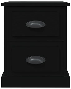 vidaXL Κομοδίνο Μαύρο 39 x 39 x 47,5 εκ. από Επεξεργασμένο Ξύλο