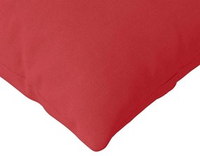 vidaXL Μαξιλάρι Καναπέ 2 pcs Κόκκινο 120 x 40 cm ύφασμα