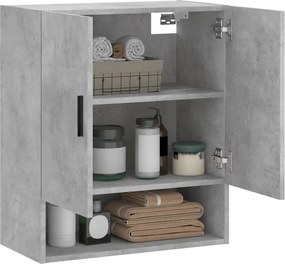 vidaXL Ντουλάπι Τοίχου Γκρι Σκυρ. 60x31x70 εκ. Επεξεργασμένο Ξύλο