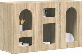 vidaXL Πλαϊνό γραφείο Δρύς Sonoma 100 x 35 x 59 εκ Επεξεργασμένο ξύλο