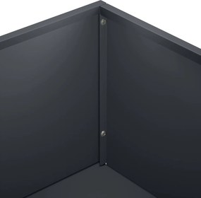 vidaXL Γλάστρα Κήπου 2 τμχ. Ανθρακί 80 x 20 x 49 εκ