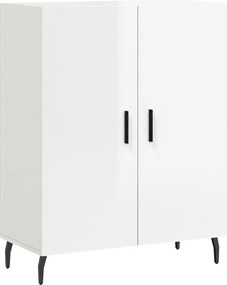 vidaXL Ντουλάπι Γυαλιστερό Λευκό 69,5x34x90 εκ. Επεξεργασμένο Ξύλο